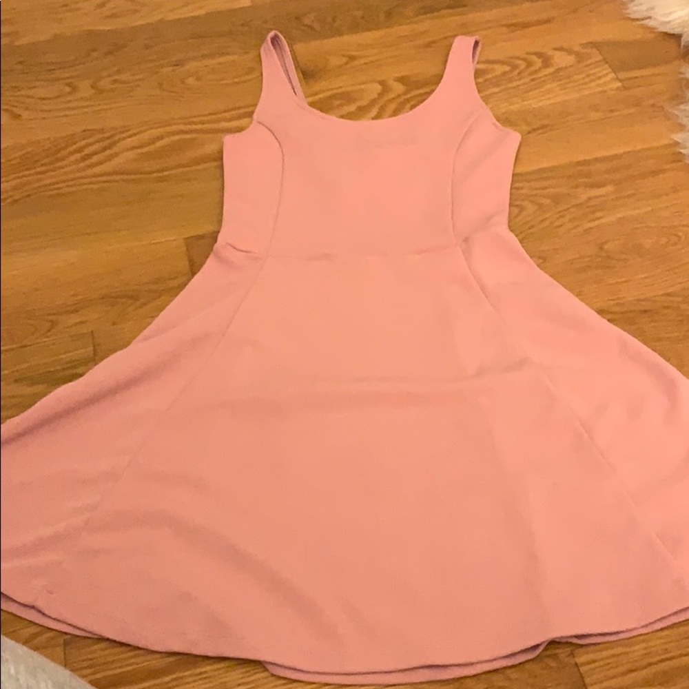 A light pink dress